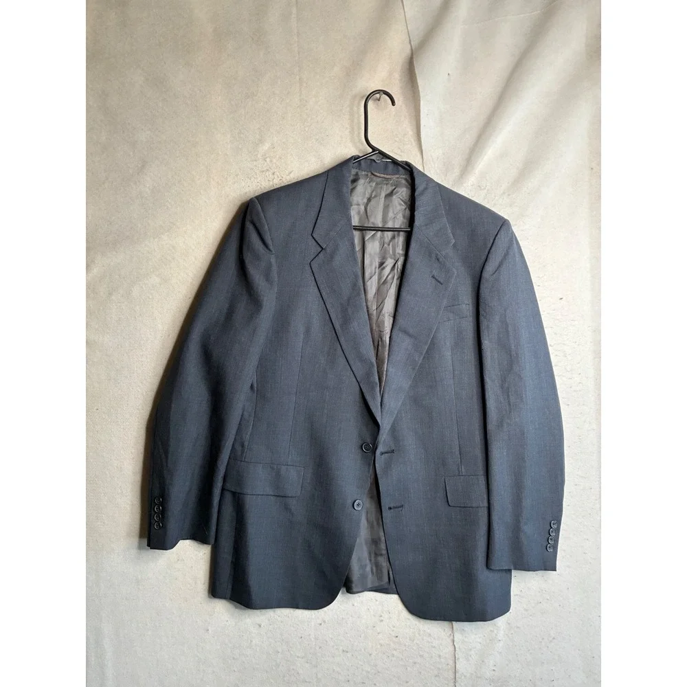 Christian Dior Monsieur Vintage Gray Blazer Sport Coat USA Sanger Harris 44L